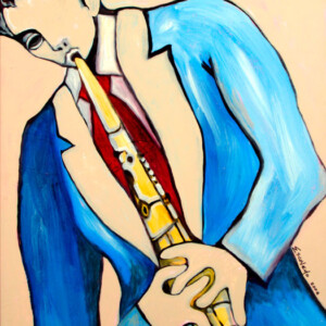 Blue Suit Saxophone